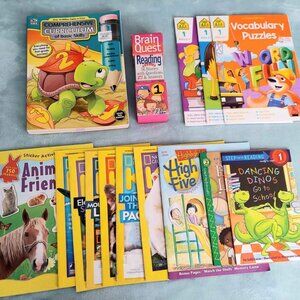 First Grade Educational BUNDLE- Workbooks, Brain Quest, and Fun Reading! (Perfec